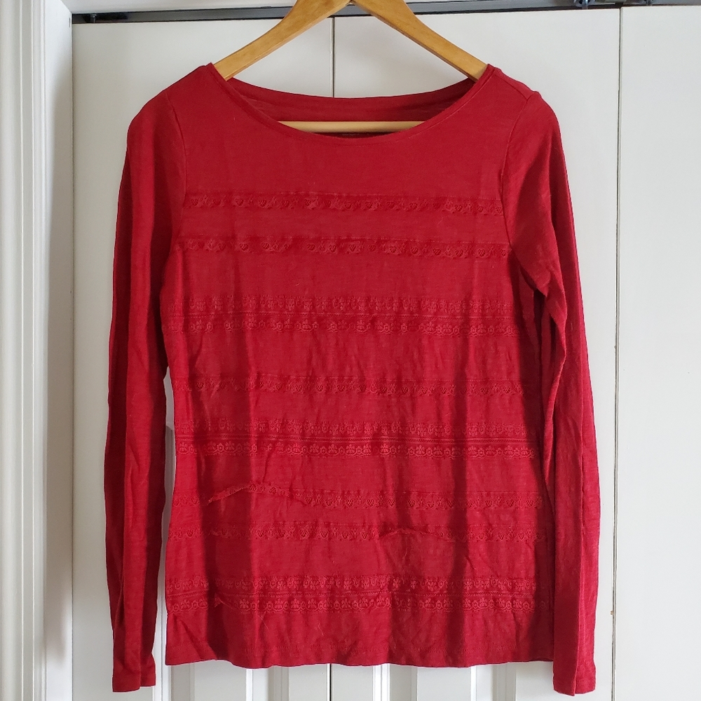 Lace detail top from Loft